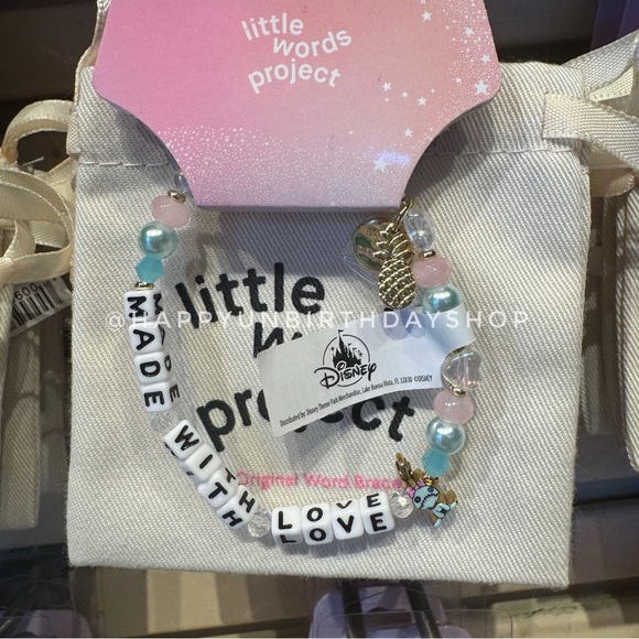 Disney Parks Little Words Project Bracelet Scrump Made with Love - Picture 1 of 1